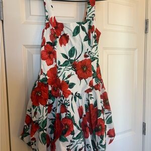Jessica Simpson Red Floral Kids Dress